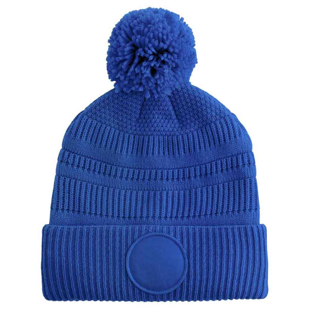 Bright Royal - Back - Beechfield Mens Patch Beanie