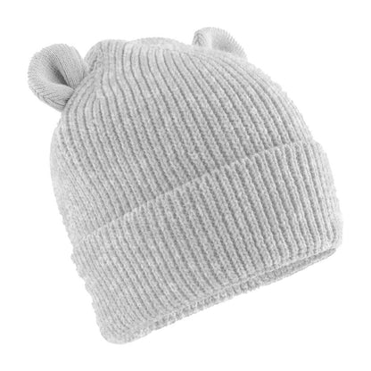 Cloud Grey - Front - Beechfield Baby Bear Beanie