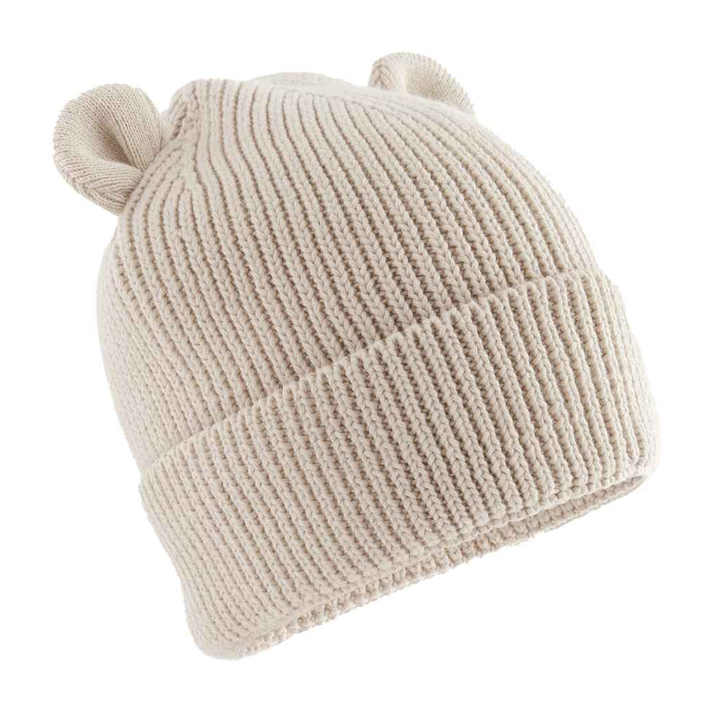 Almond - Front - Beechfield Baby Bear Beanie