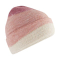 Rose-Peach-Vanilla - Back - Beechfield Womens-Ladies Wave Soft Beanie