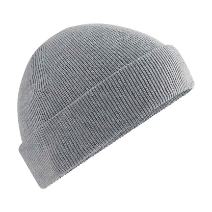 Ash - Back - Beechfield Unisex Adult Organic Cotton Beanie
