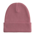 Rose - Side - Beechfield Unisex Adult Cuffed Organic Cotton Heavyweight Beanie