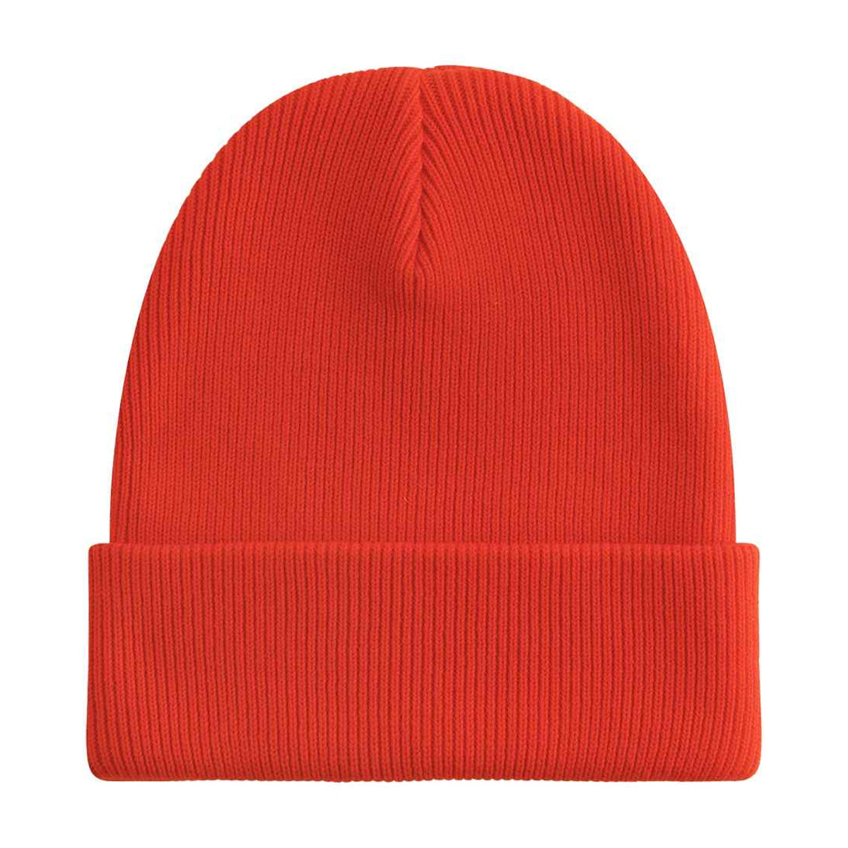 Sunset - Back - Beechfield Unisex Adult Cuffed Organic Cotton Heavyweight Beanie