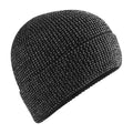 Black - Front - Beechfield Unisex Adult Streetlite Reflective Beanie
