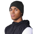 Black - Side - Beechfield Unisex Adult Streetlite Reflective Beanie
