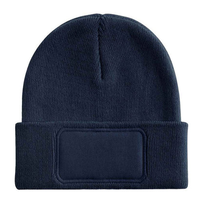 French Navy - Back - Beechfield Childrens-Kids Original Patch Beanie