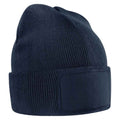 French Navy - Front - Beechfield Childrens-Kids Original Patch Beanie