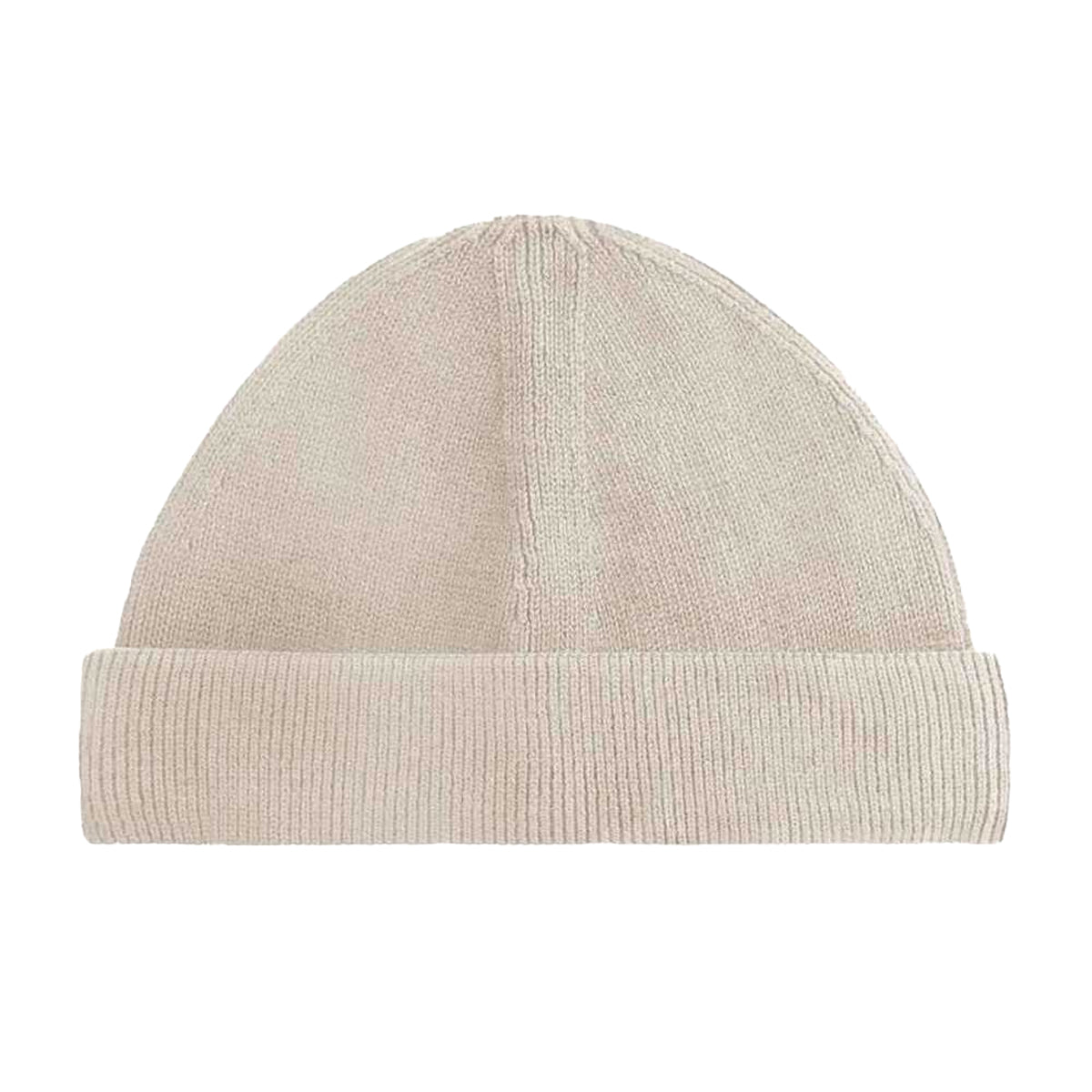 Almond - Front - Beechfield Unisex Adult Fisherman Organic Cotton Beanie