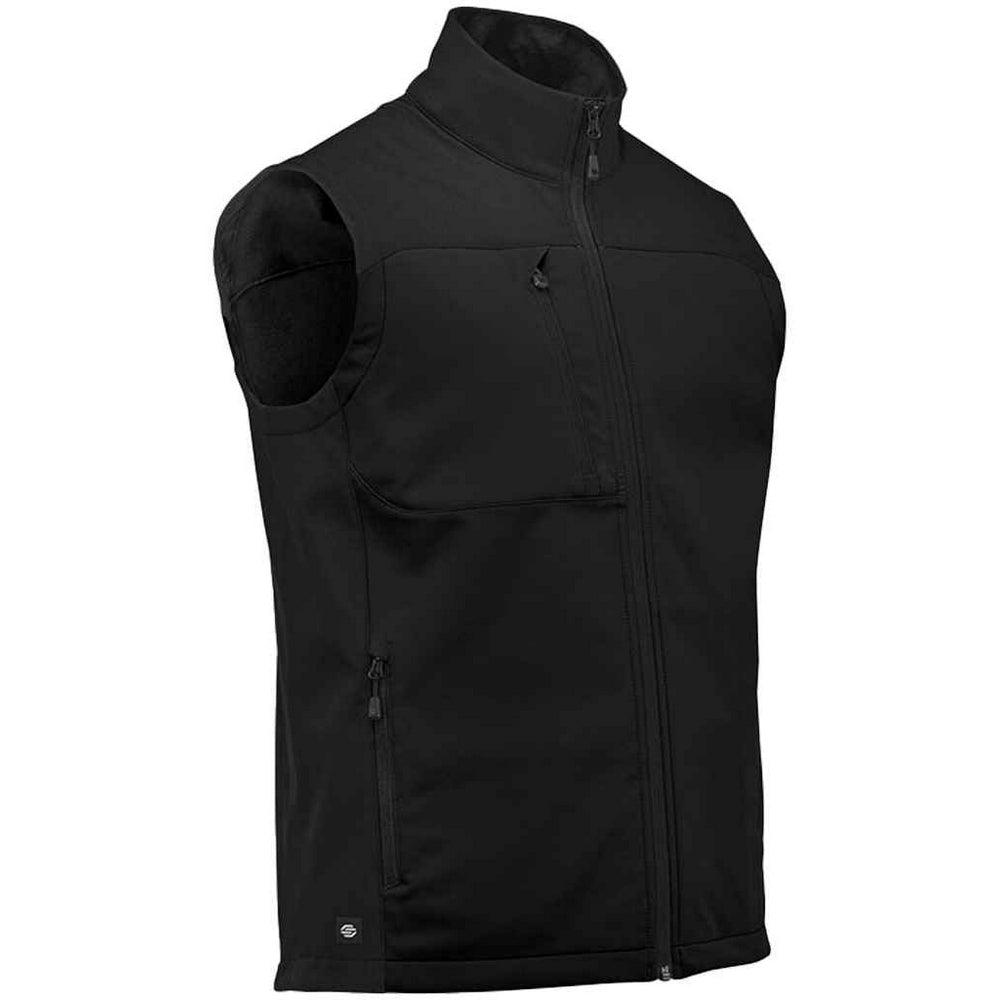 Black - Back - Stormtech Mens Cascades Softshell Body Warmer
