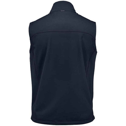 Navy - Back - Stormtech Mens Cascades Softshell Body Warmer