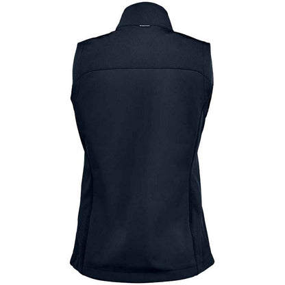 Navy - Back - Stormtech Womens-Ladies Cascades Softshell Body Warmer