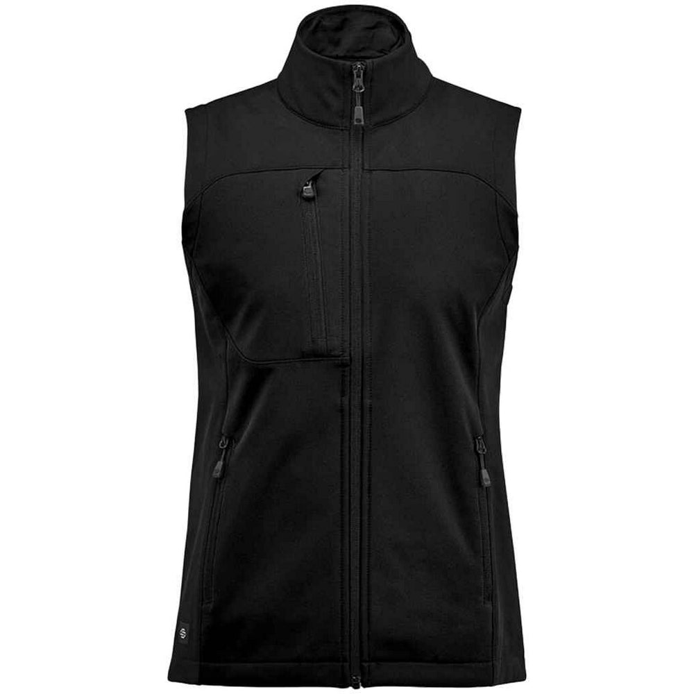 Black - Front - Stormtech Womens-Ladies Cascades Softshell Body Warmer