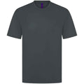Charcoal - Front - Henbury Unisex Adult CoolPlus Moisture Wicking T-Shirt