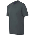 Charcoal - Side - Henbury Unisex Adult CoolPlus Moisture Wicking T-Shirt