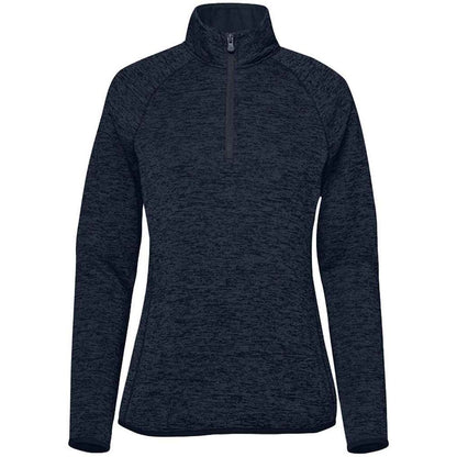 Navy Heather - Front - Stormtech Womens-Ladies Yosemite Half Zip Pullover