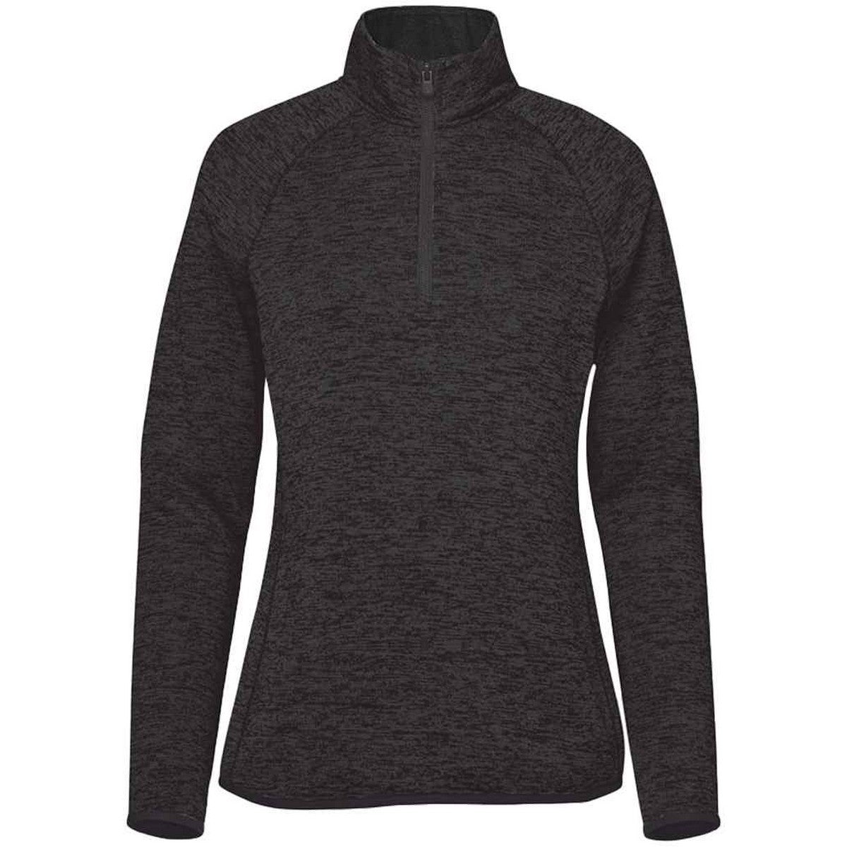 Black Heather - Front - Stormtech Womens-Ladies Yosemite Half Zip Pullover