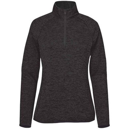 Black Heather - Front - Stormtech Womens-Ladies Yosemite Half Zip Pullover