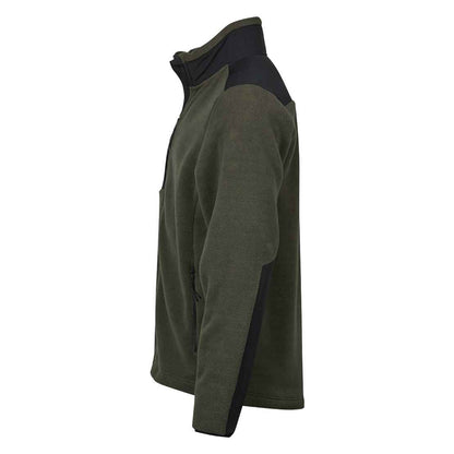 Black - Side - Tee Jays Mens Mountain Fleece Jacket