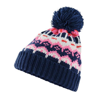 Snow Blossom - Back - Beechfield Unisex Adult Retro Skiing Beanie