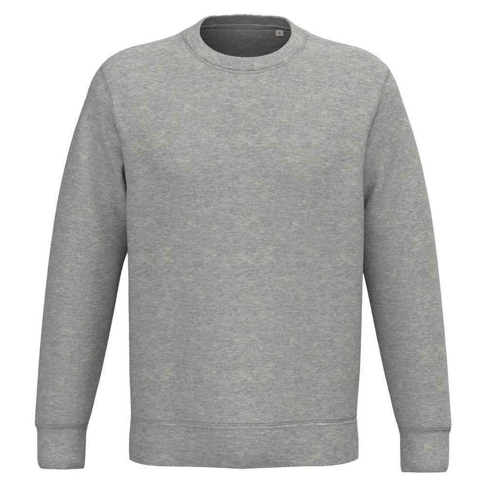 Moon Grey Heather - Front - Native Spirit Unisex Adult Crew Neck Sweatshirt