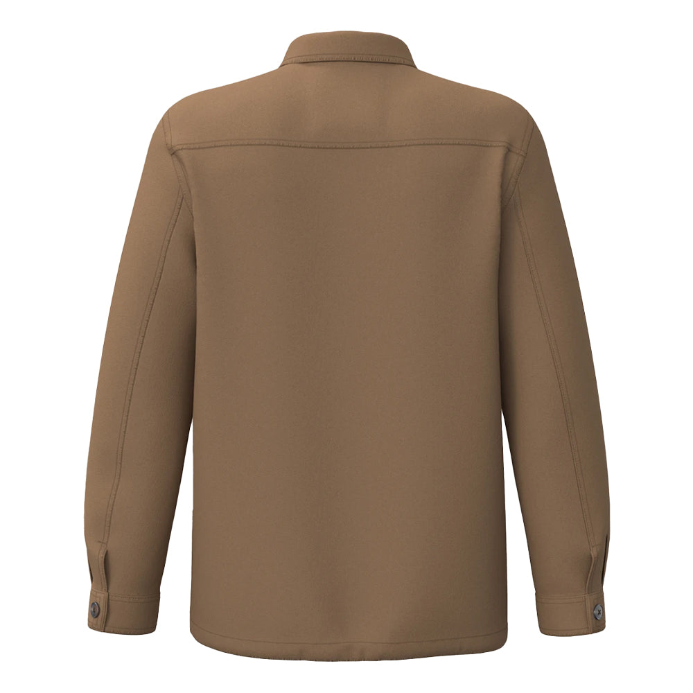 Washed Dark Camel - Back - Native Spirit Mens Washed Work Jacket