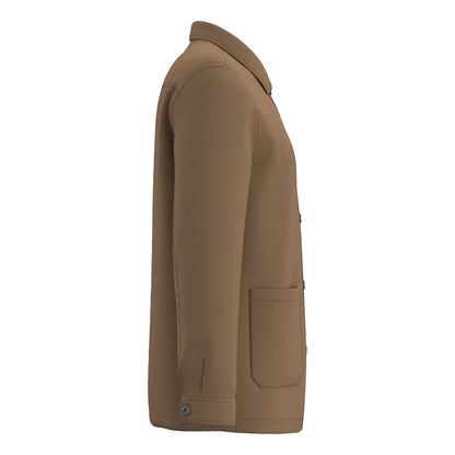 Washed Dark Camel - Side - Native Spirit Mens Washed Work Jacket