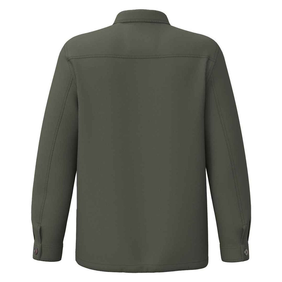 Washed Organic Khaki - Back - Native Spirit Mens Washed Work Jacket