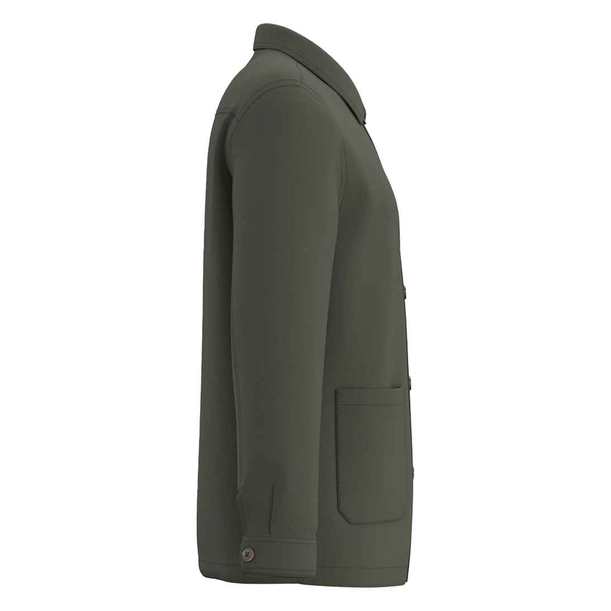 Washed Organic Khaki - Side - Native Spirit Mens Washed Work Jacket