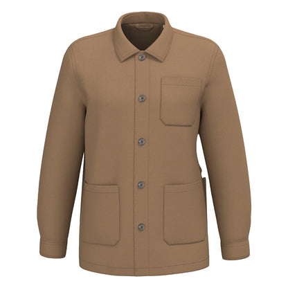 Washed Dark Camel - Front - Native Spirit Mens Washed Work Jacket
