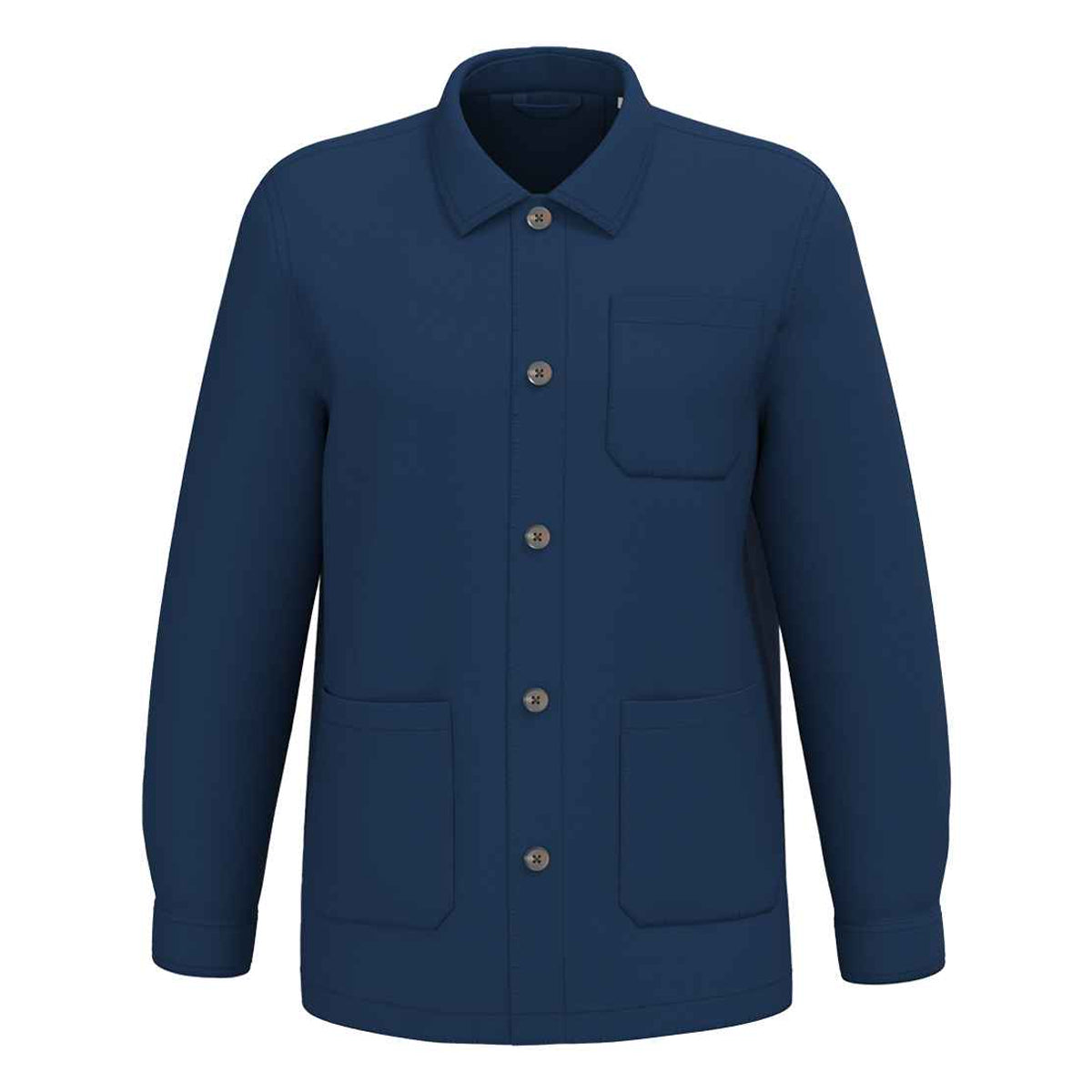 Washed Indigo - Front - Native Spirit Mens Washed Work Jacket