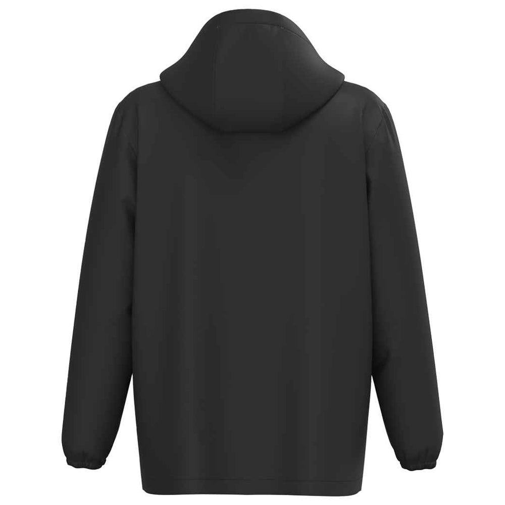 Black - Back - Native Spirit Unisex Adult Waterproof Quarter Zip Windbreaker