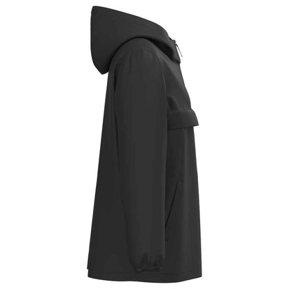Black - Side - Native Spirit Unisex Adult Waterproof Quarter Zip Windbreaker