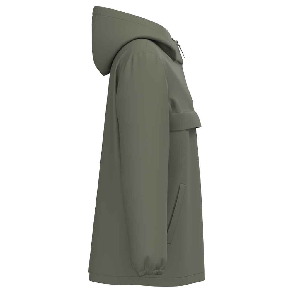 Organic Khaki - Side - Native Spirit Unisex Adult Waterproof Quarter Zip Windbreaker