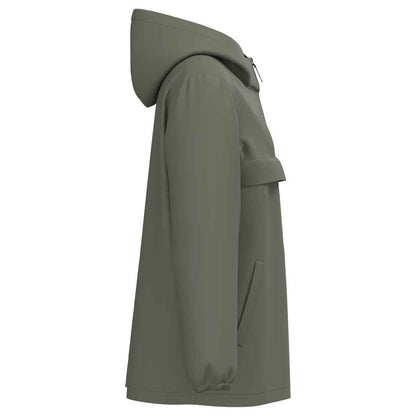 Organic Khaki - Side - Native Spirit Unisex Adult Waterproof Quarter Zip Windbreaker