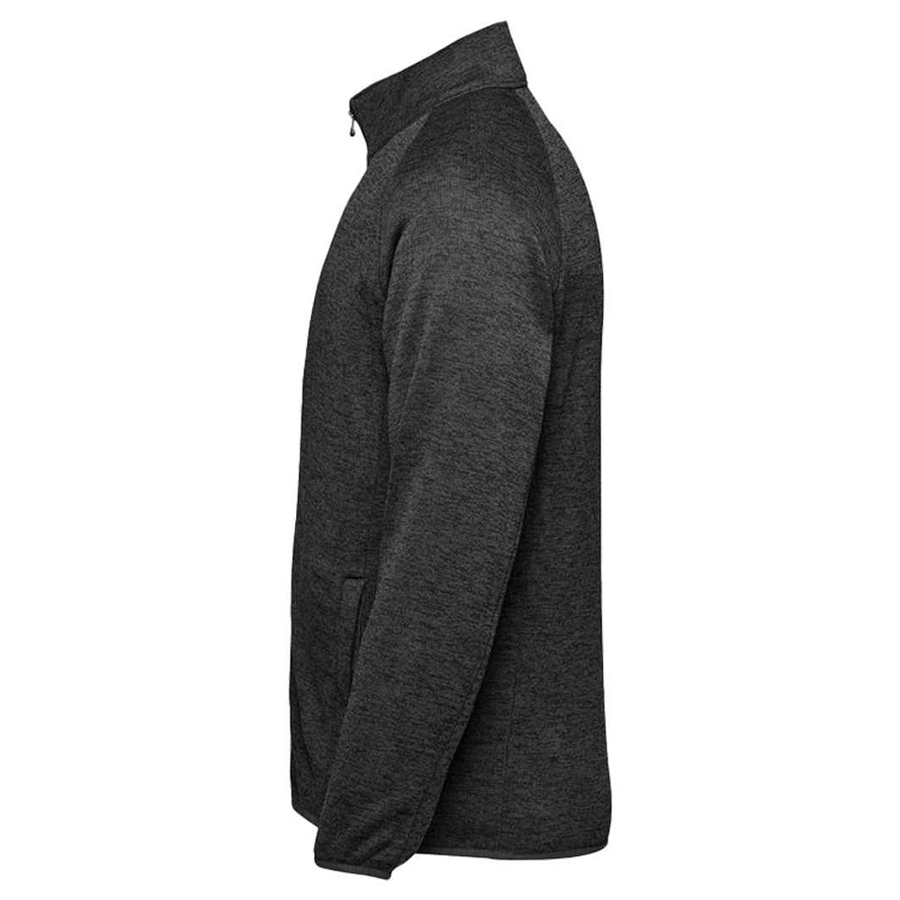 Black Heather - Side - Stormtech Mens Full Zip Fleece Jacket