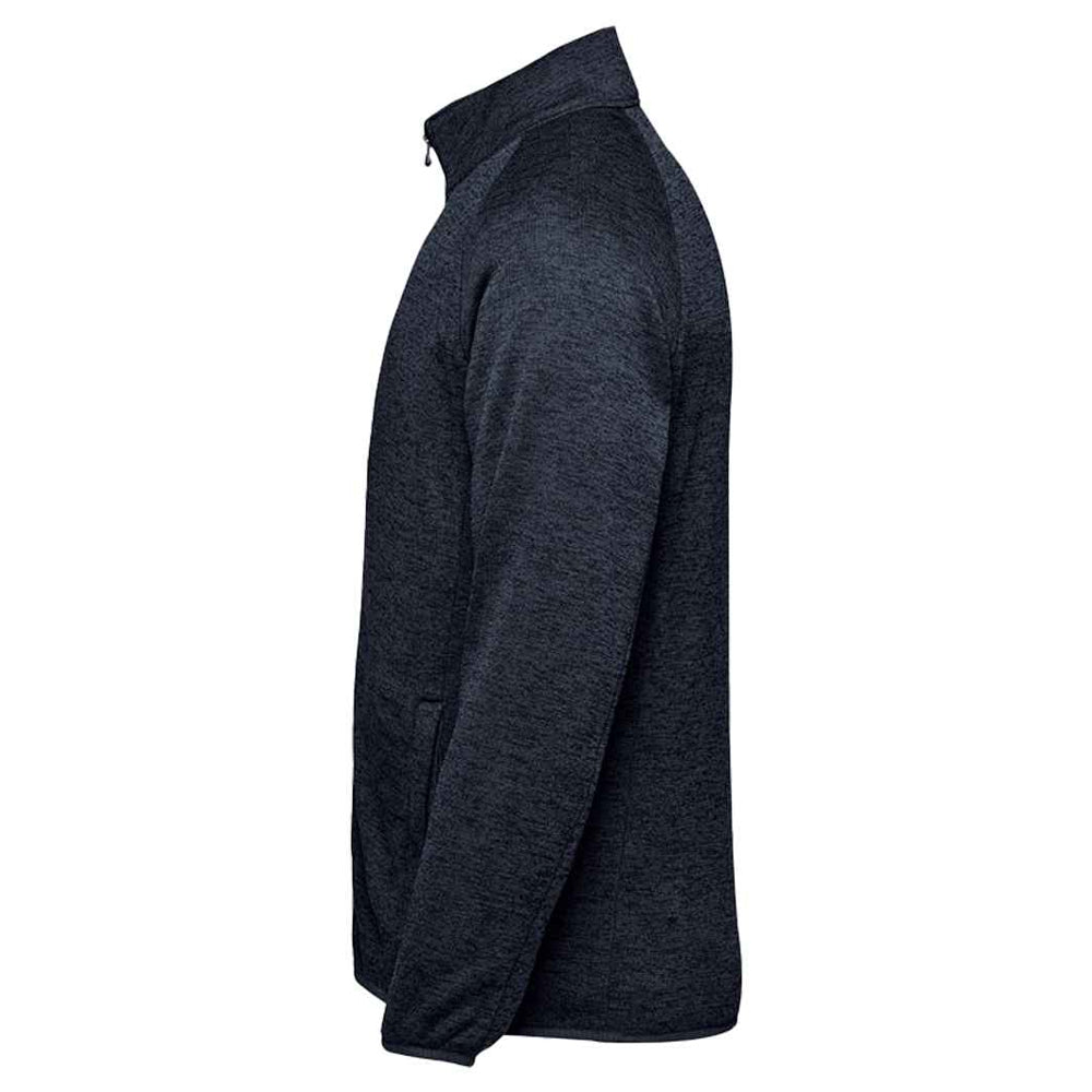 Navy Heather - Side - Stormtech Mens Full Zip Fleece Jacket