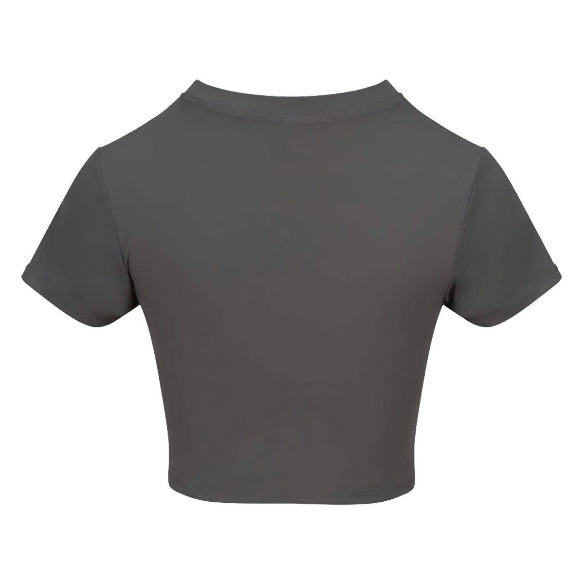Platinum Grey - Back - Awdis Womens-Ladies Recycled Crop T-Shirt