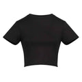 Jet Black - Front - Awdis Womens-Ladies Recycled Crop T-Shirt