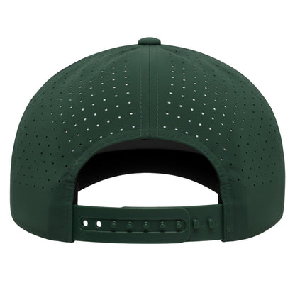 Dark Green - Back - Flexfit Delta Snapback Trucker Cap