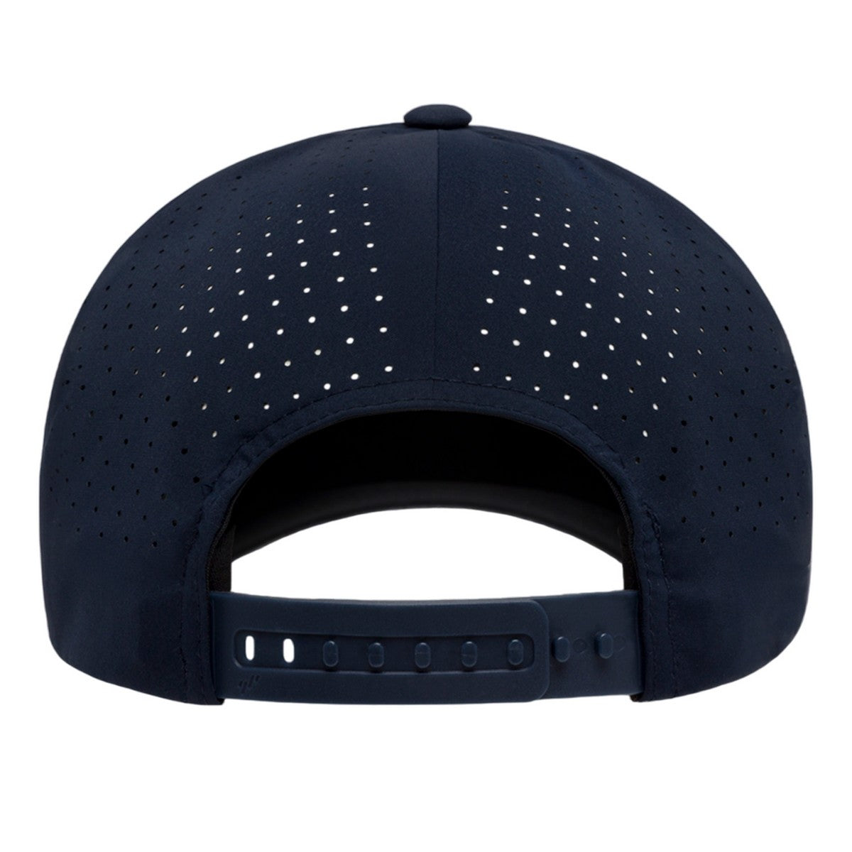 Navy - Back - Flexfit Delta Snapback Trucker Cap