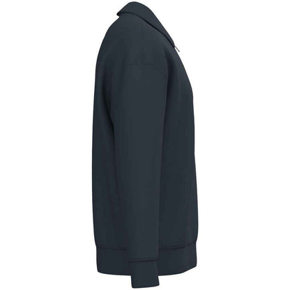 Navy - Side - Native Spirit Unisex Adult Quarter Zip Sweatshirt