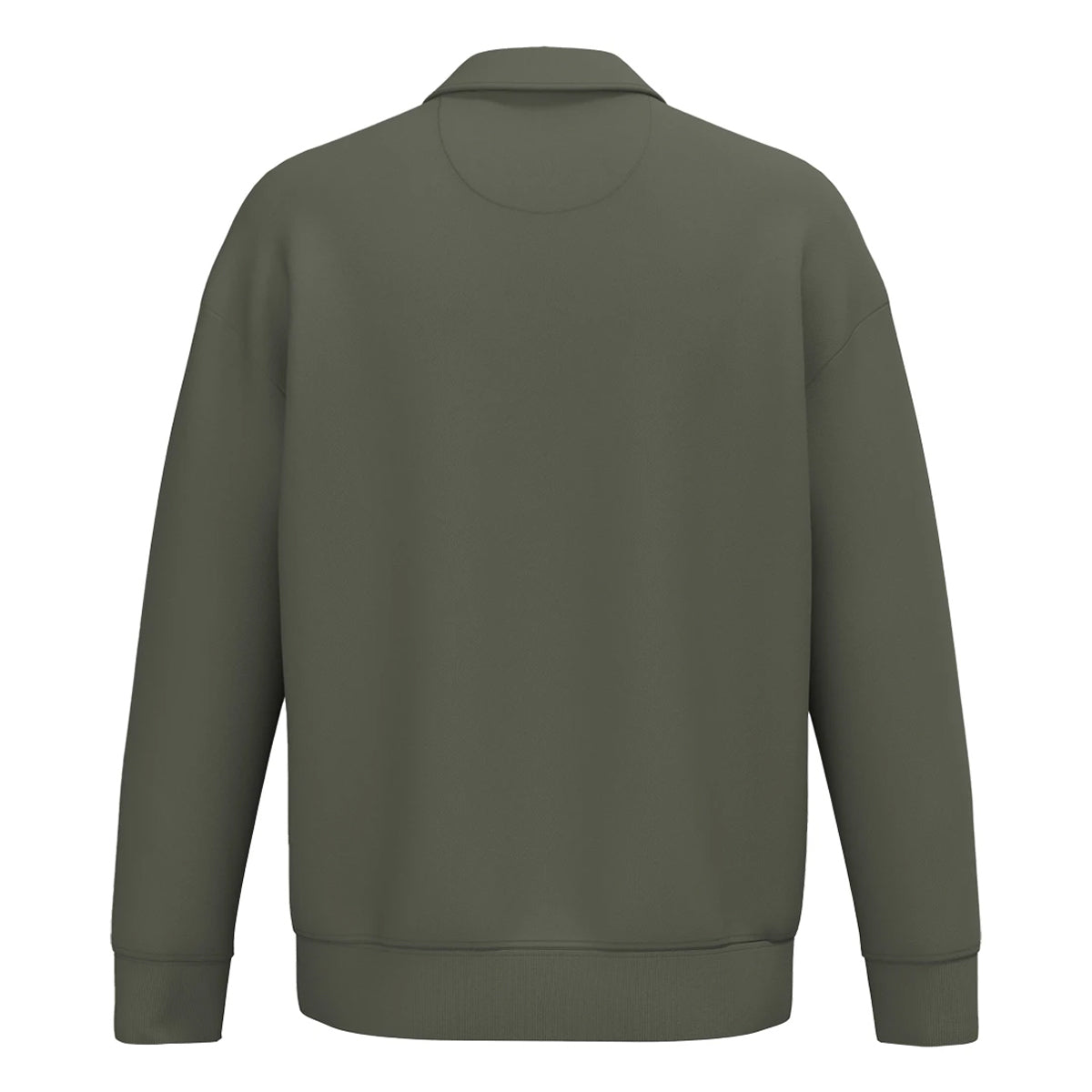 Organic Khaki - Back - Native Spirit Unisex Adult Quarter Zip Sweatshirt