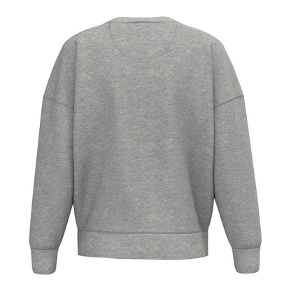 Moon Grey Heather - Back - Native Spirit Womens-Ladies Crew Neck Sweatshirt