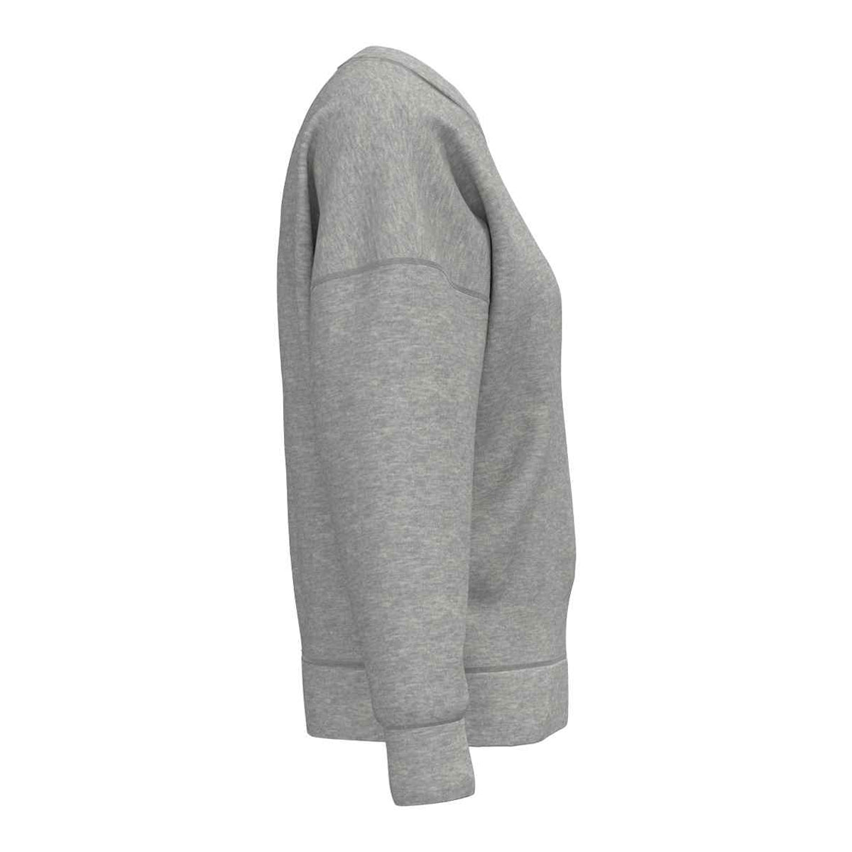 Moon Grey Heather - Side - Native Spirit Womens-Ladies Crew Neck Sweatshirt