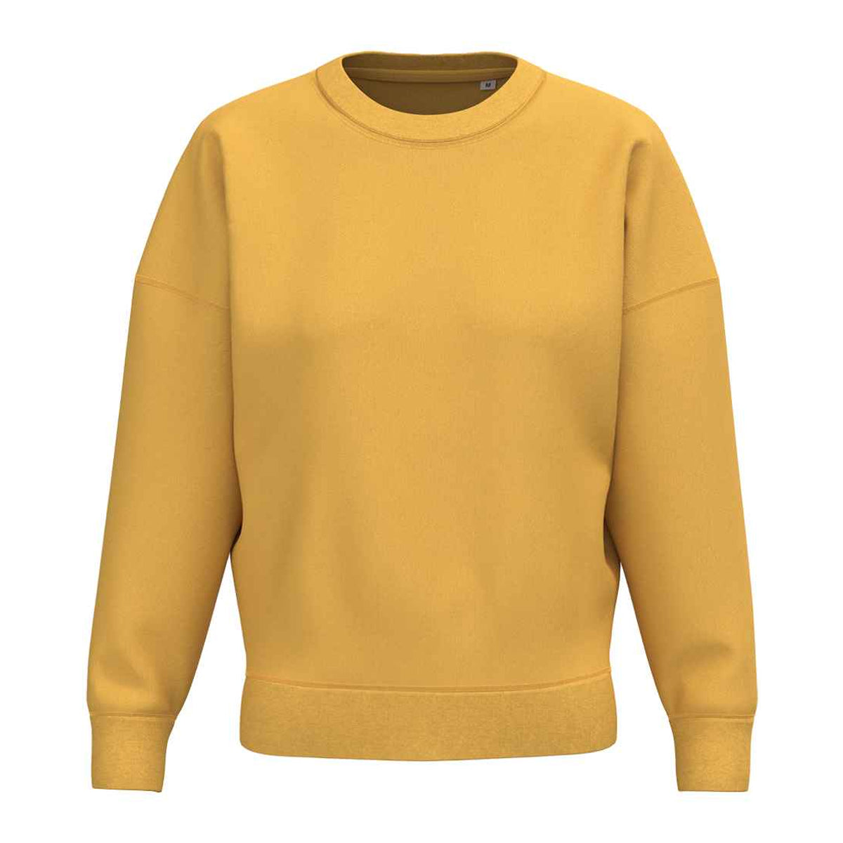 Sun Yellow - Front - Native Spirit Womens-Ladies Crew Neck Sweatshirt
