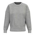 Moon Grey Heather - Front - Native Spirit Womens-Ladies Crew Neck Sweatshirt