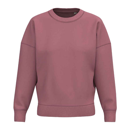 Antique Rose - Front - Native Spirit Womens-Ladies Crew Neck Sweatshirt