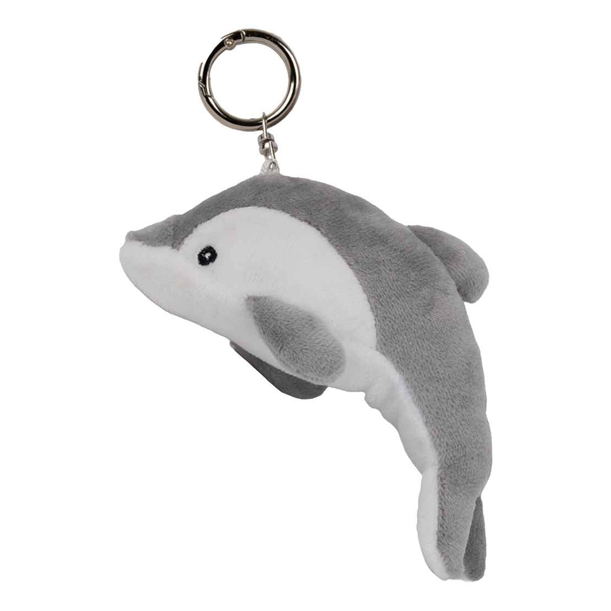 Grey - Front - Mumbles Dolphin Keyring
