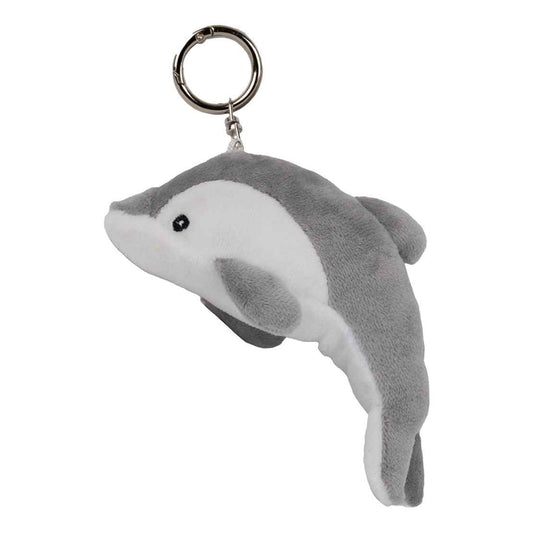 Grey - Front - Mumbles Dolphin Keyring