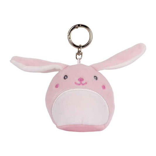 Pink - Front - Mumbles Bunny Keyring